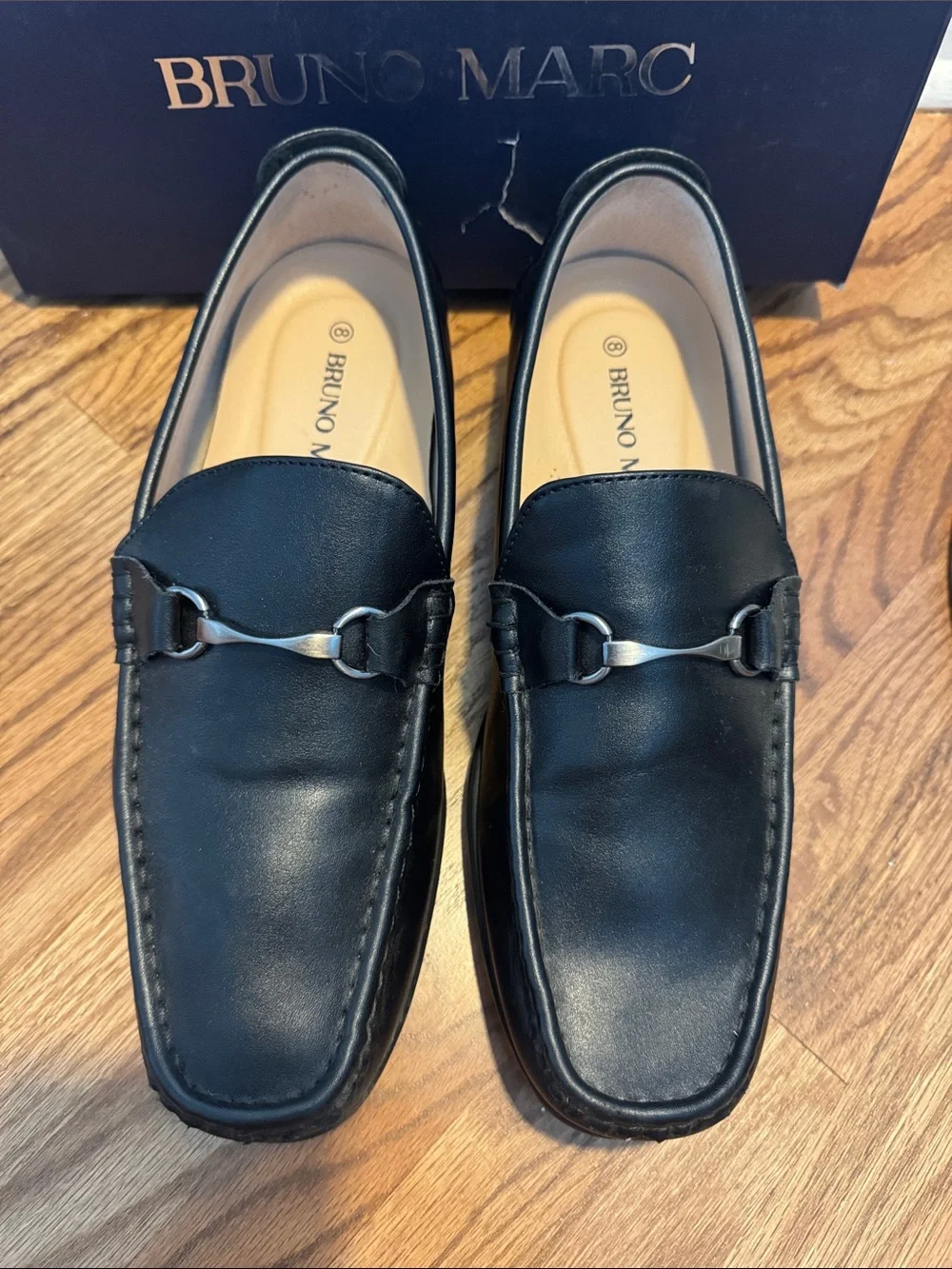 Bruno Marc Men's Dress Loafers Slip On Casual Driving Loafer sz 8 IOB